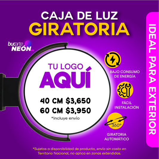 CAJA DE LUZ GIRATORIA